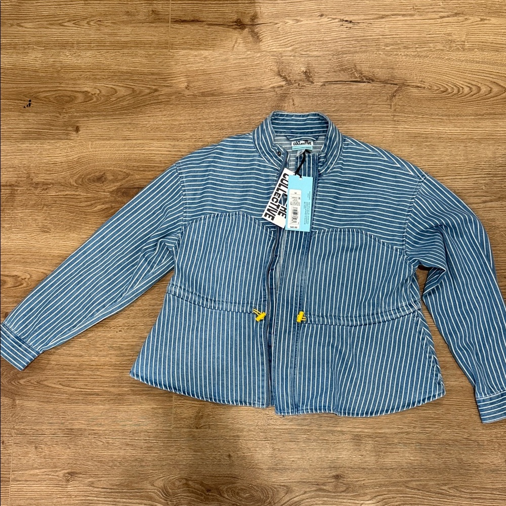 Future Collective  Striped Utility Jacket
